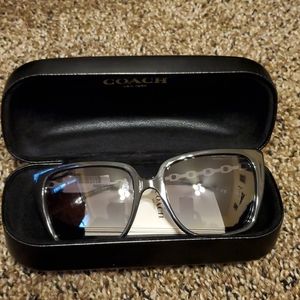 Coach Square black and gray gradient sunglasses